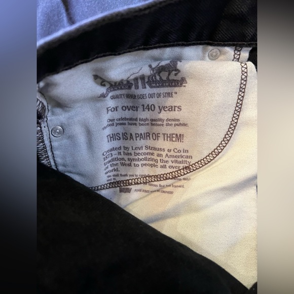 Levi Strauss & Co 505 straight fit. 46x34 black - Picture 4 of 9